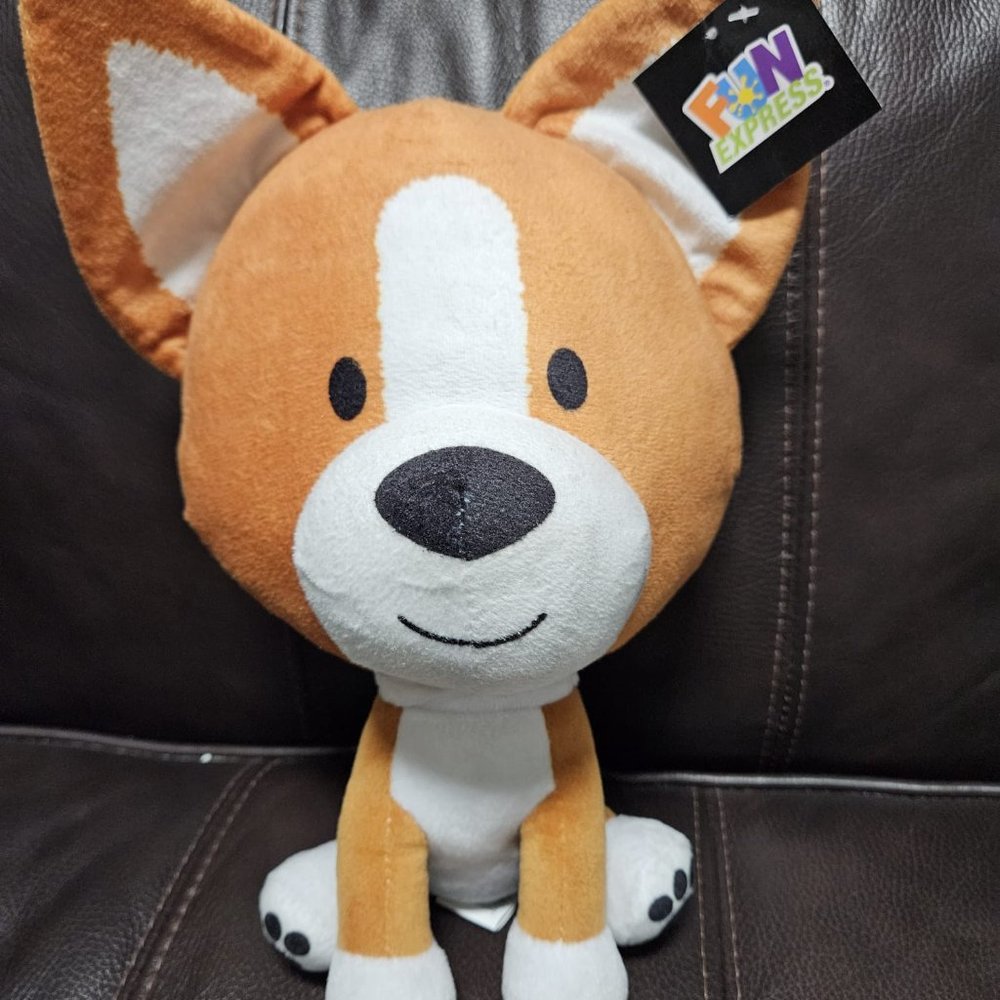 Brown And White Dog toy
